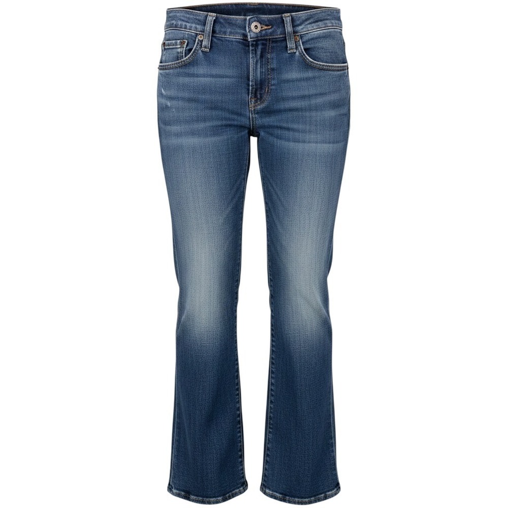 7 For All Mankind A Pocket Jeans Womens 25 Bootcut Flare‎ Low Rise 33 Inseam
